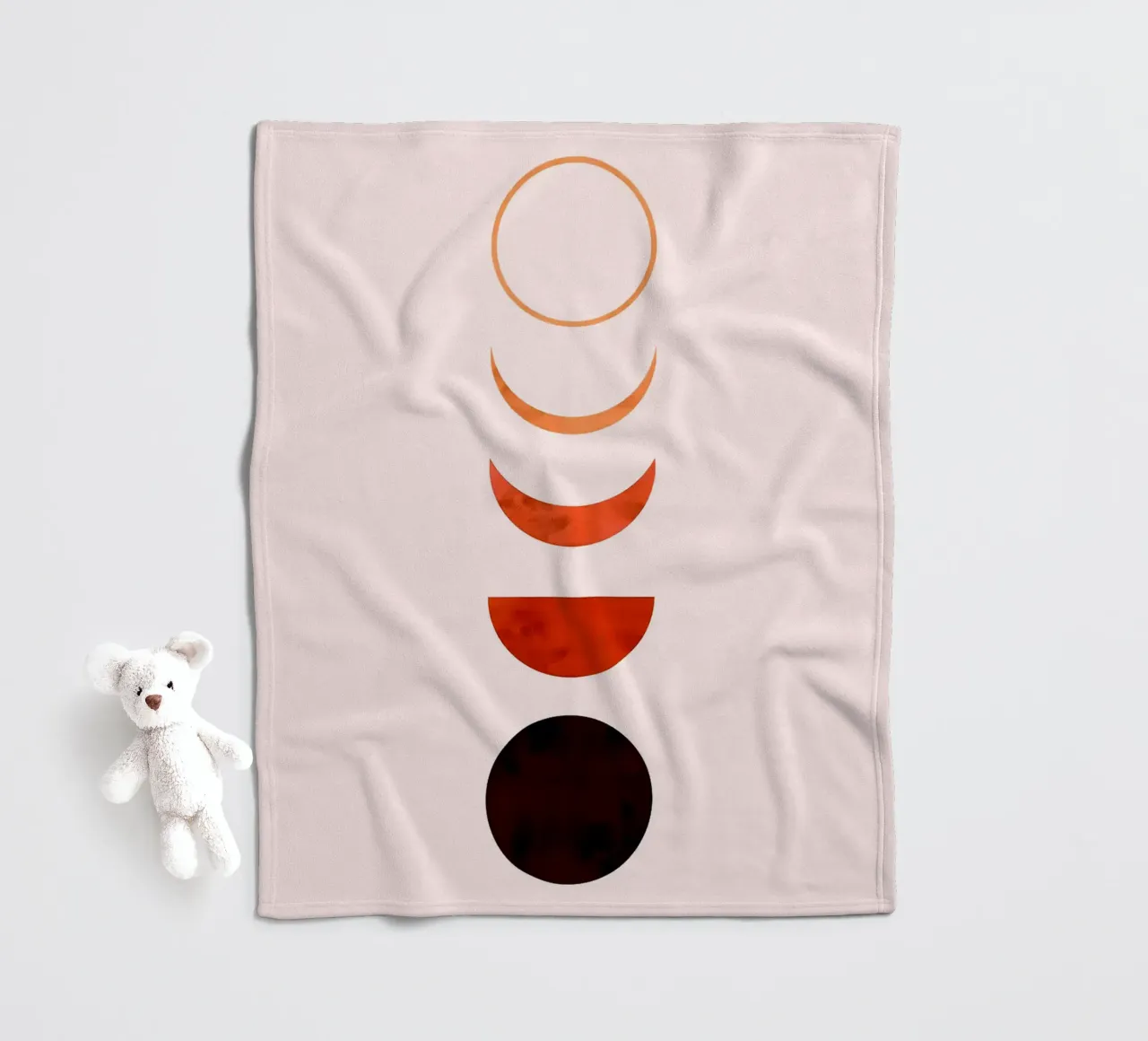 Linee minimaliste coperta in pile da Sabine Klein