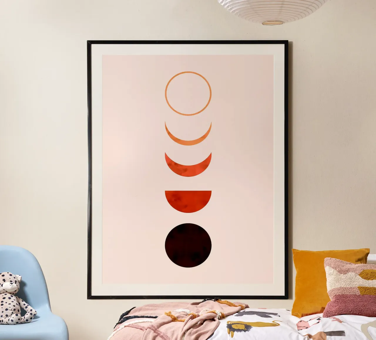 Linee minimaliste poster con telaio in alluminio da Sabine Klein