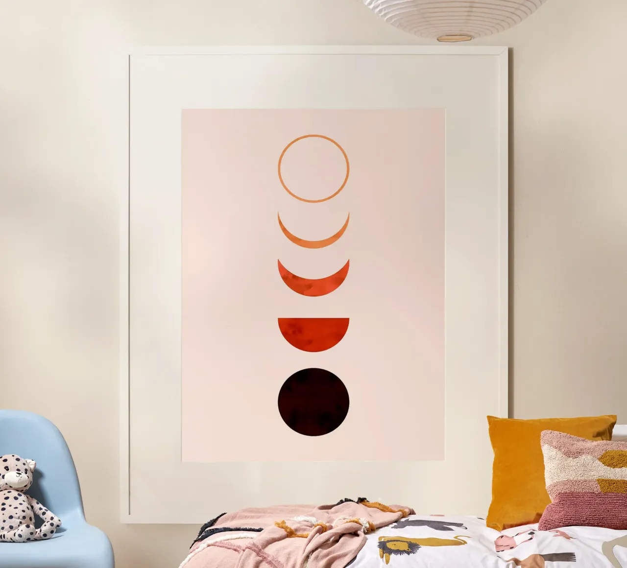Linee minimaliste poster con telaio in alluminio da Sabine Klein