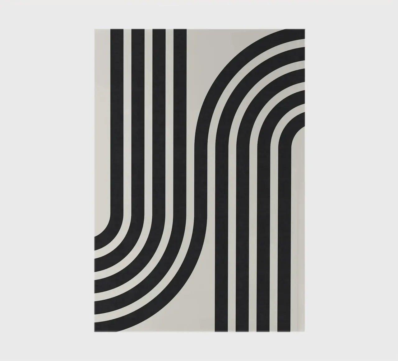 Minimalist lines notebook by Sabine Klein
