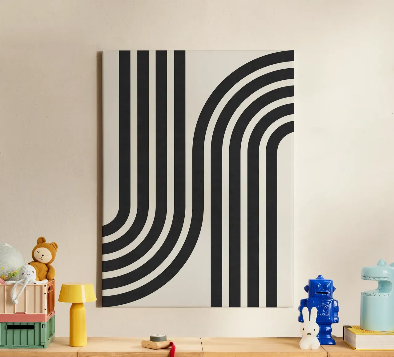 Linee minimaliste tela con Cornice a cassetta da Sabine Klein