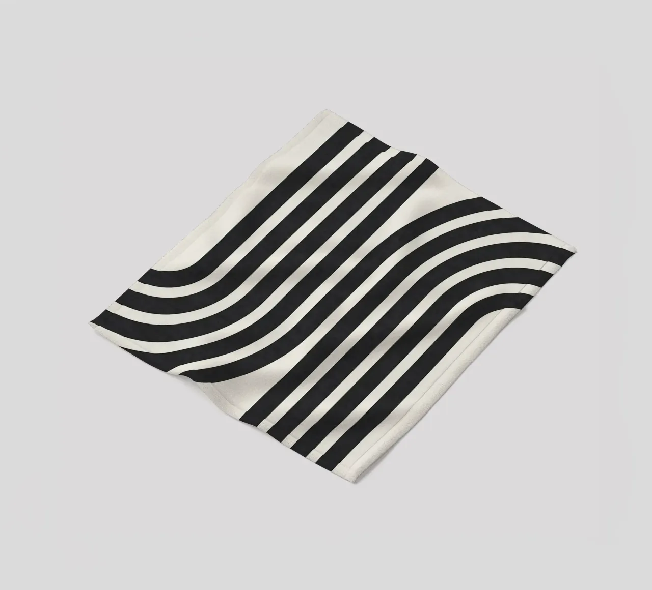 Linee minimaliste coperta in pile da Sabine Klein