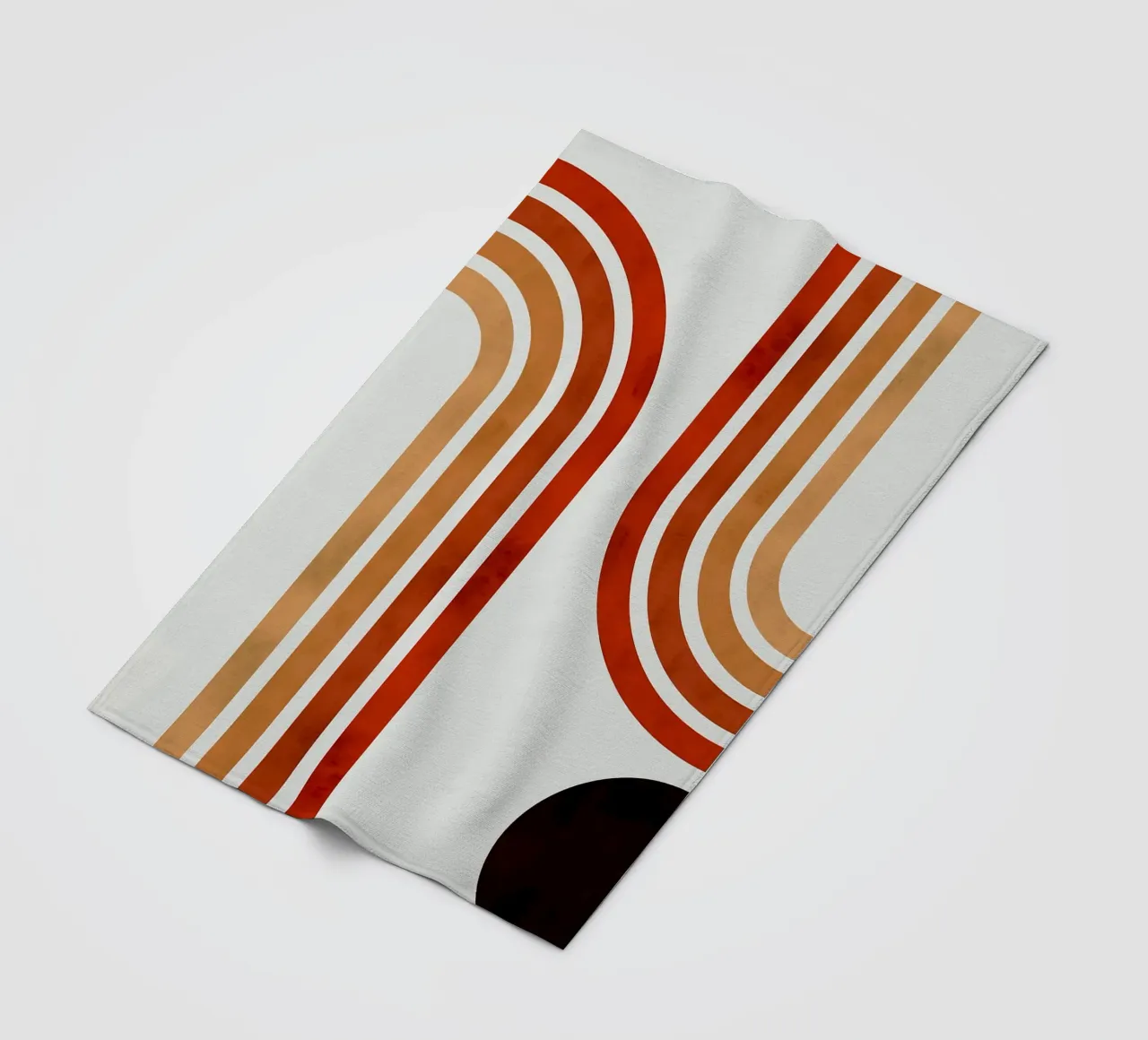 Linee minimaliste coperta in pile da Sabine Klein