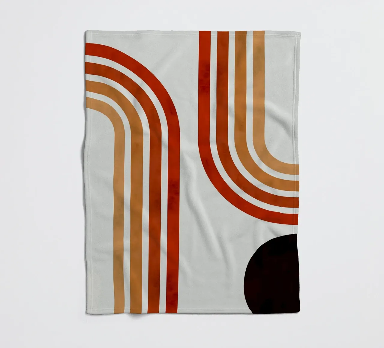 Linee minimaliste coperta in pile da Sabine Klein