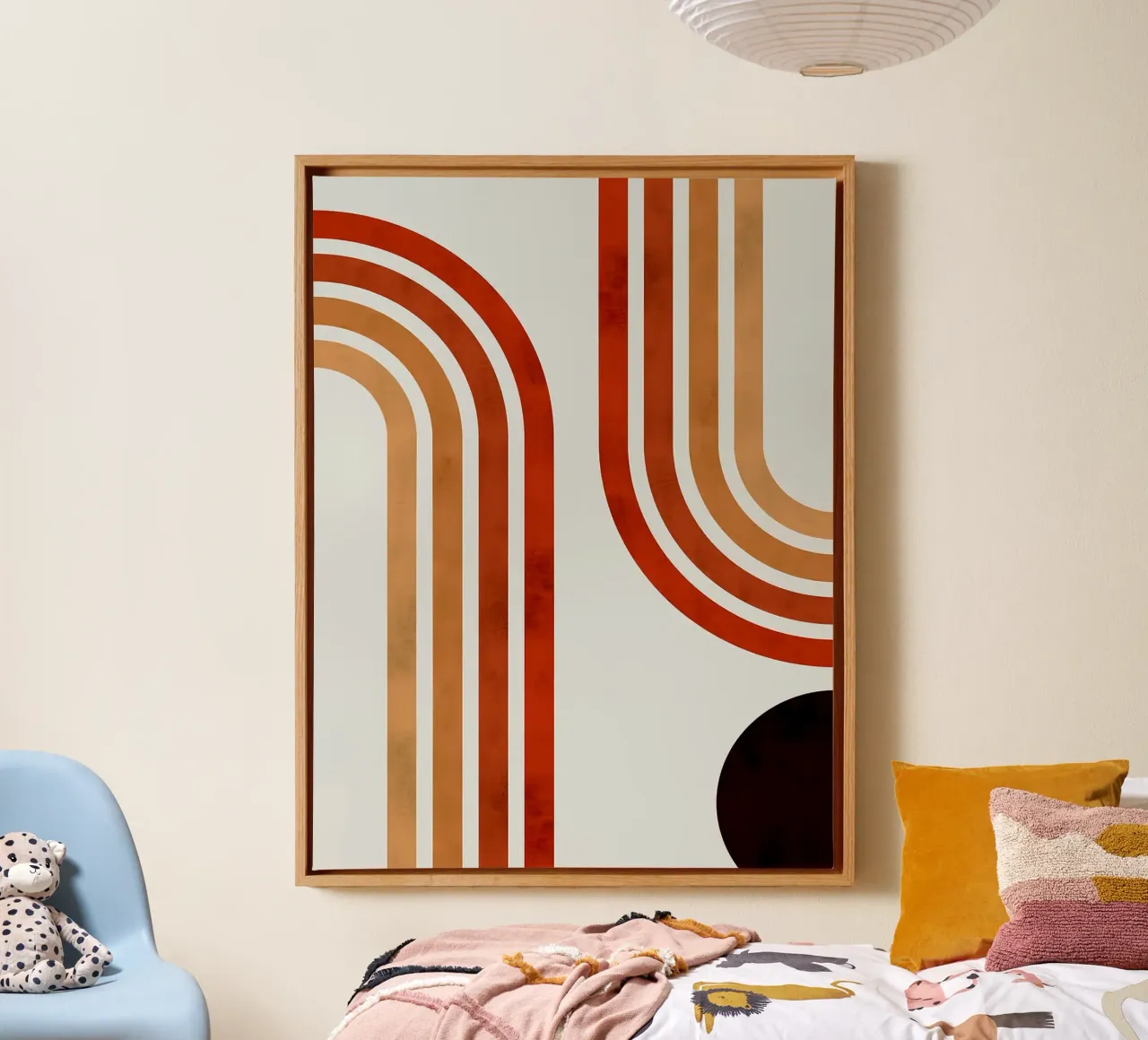 Linee minimaliste tela con Cornice a cassetta da Sabine Klein