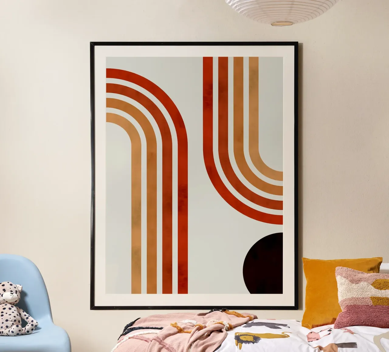 Linee minimaliste poster con telaio in plastica da Sabine Klein