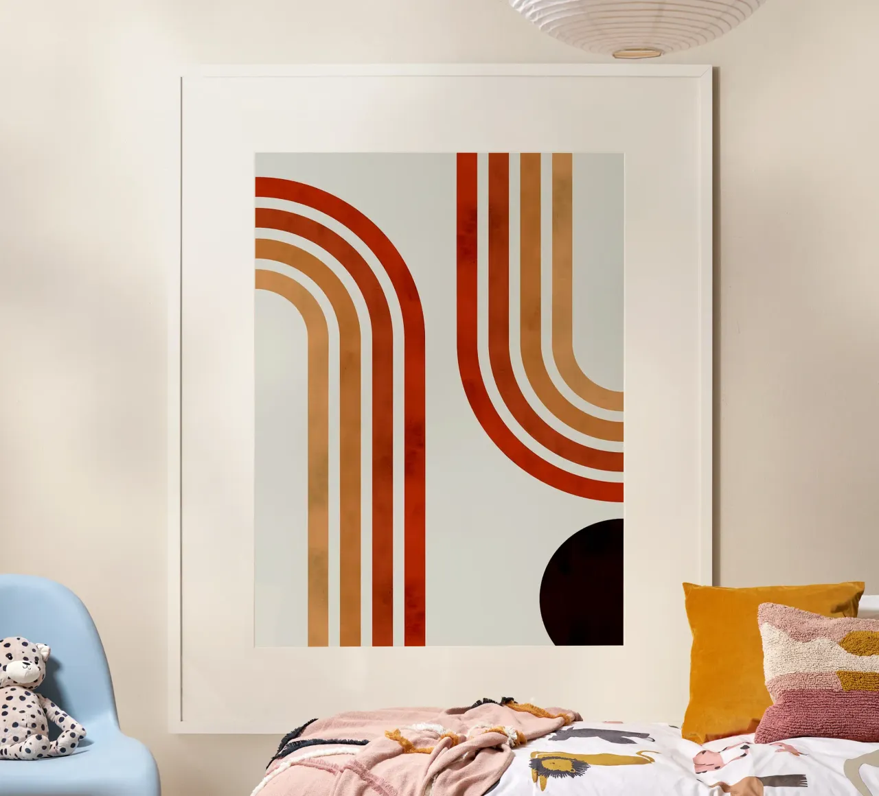 Linee minimaliste poster con telaio in plastica da Sabine Klein