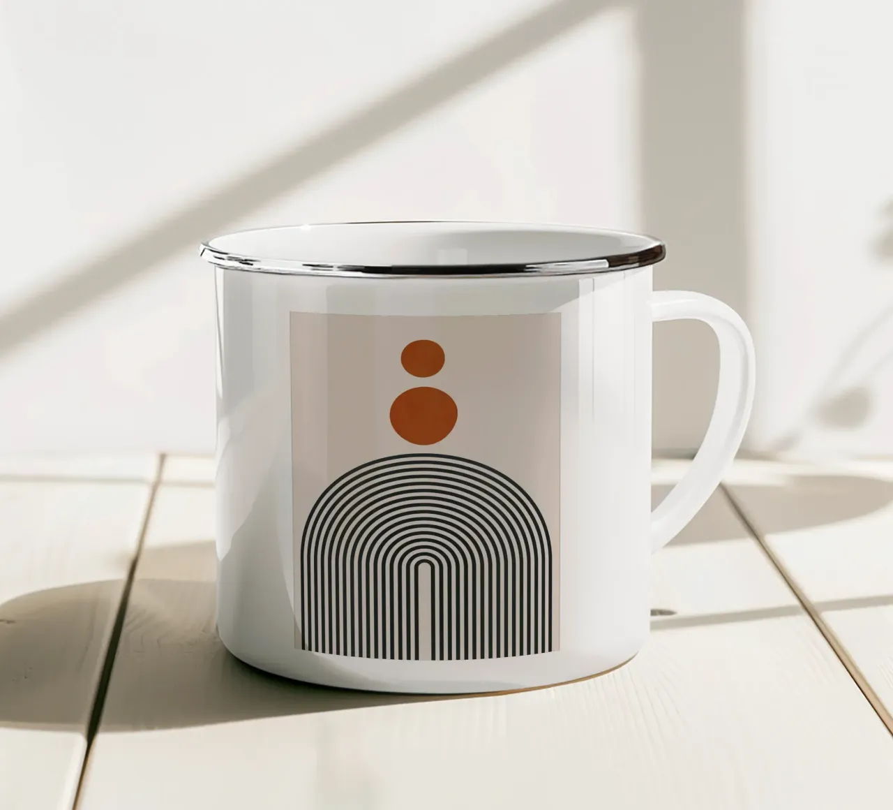 Figure minimaliste tazza in smalto da Sabine Klein