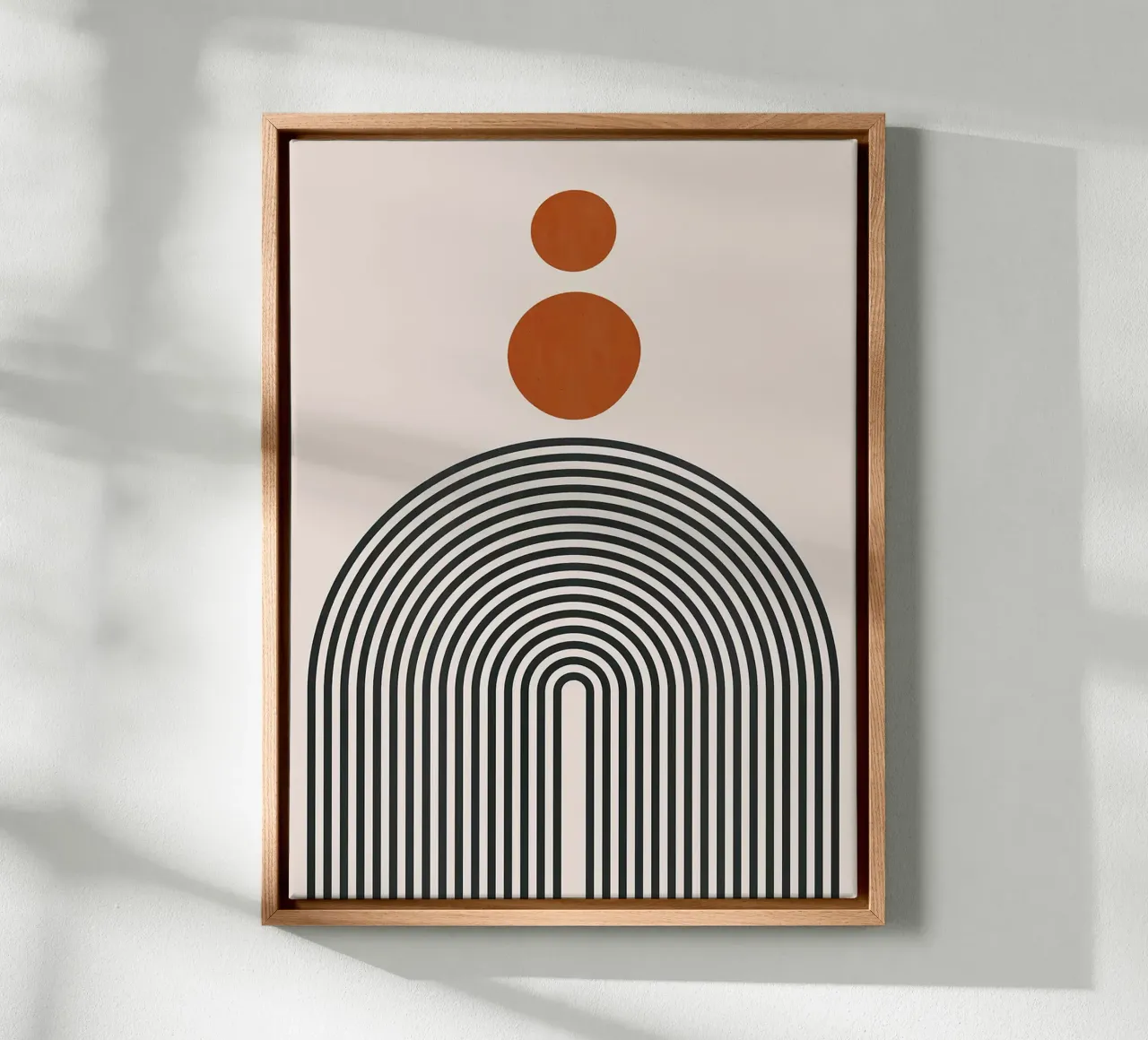 Figure minimaliste tela con Cornice a cassetta da Sabine Klein