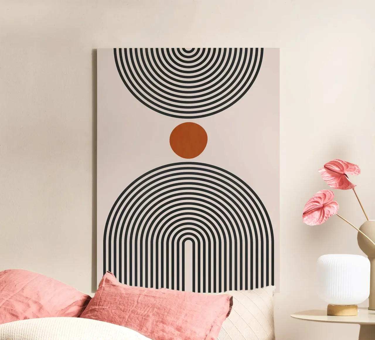Figure minimaliste tela con Cornice a cassetta da Sabine Klein