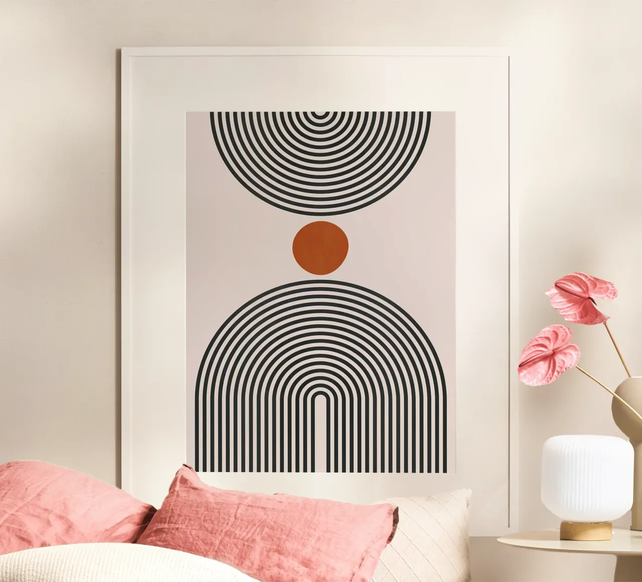 Figure minimaliste poster con telaio in plastica da Sabine Klein