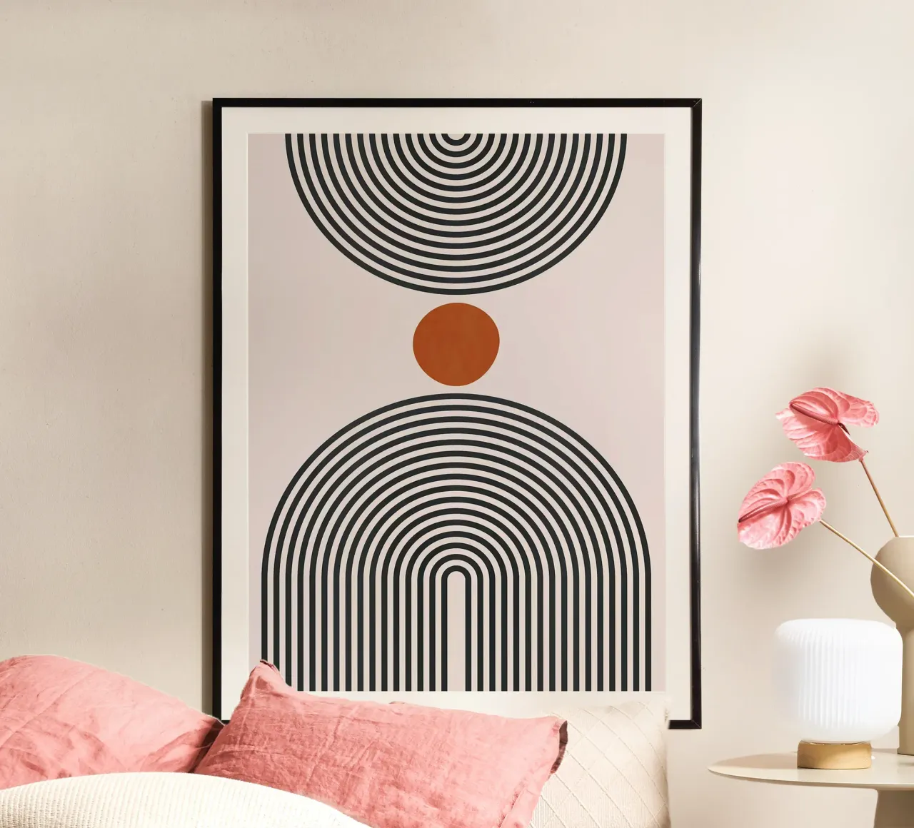 Figure minimaliste poster con telaio in plastica da Sabine Klein
