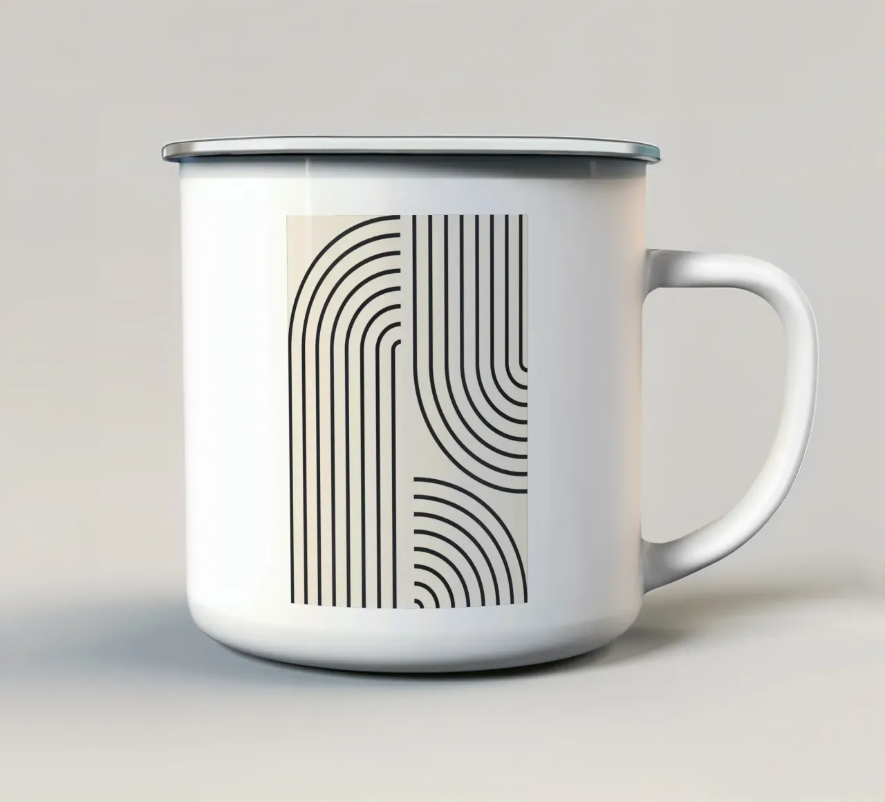 Linee d'arte tazza in smalto da Sabine Klein