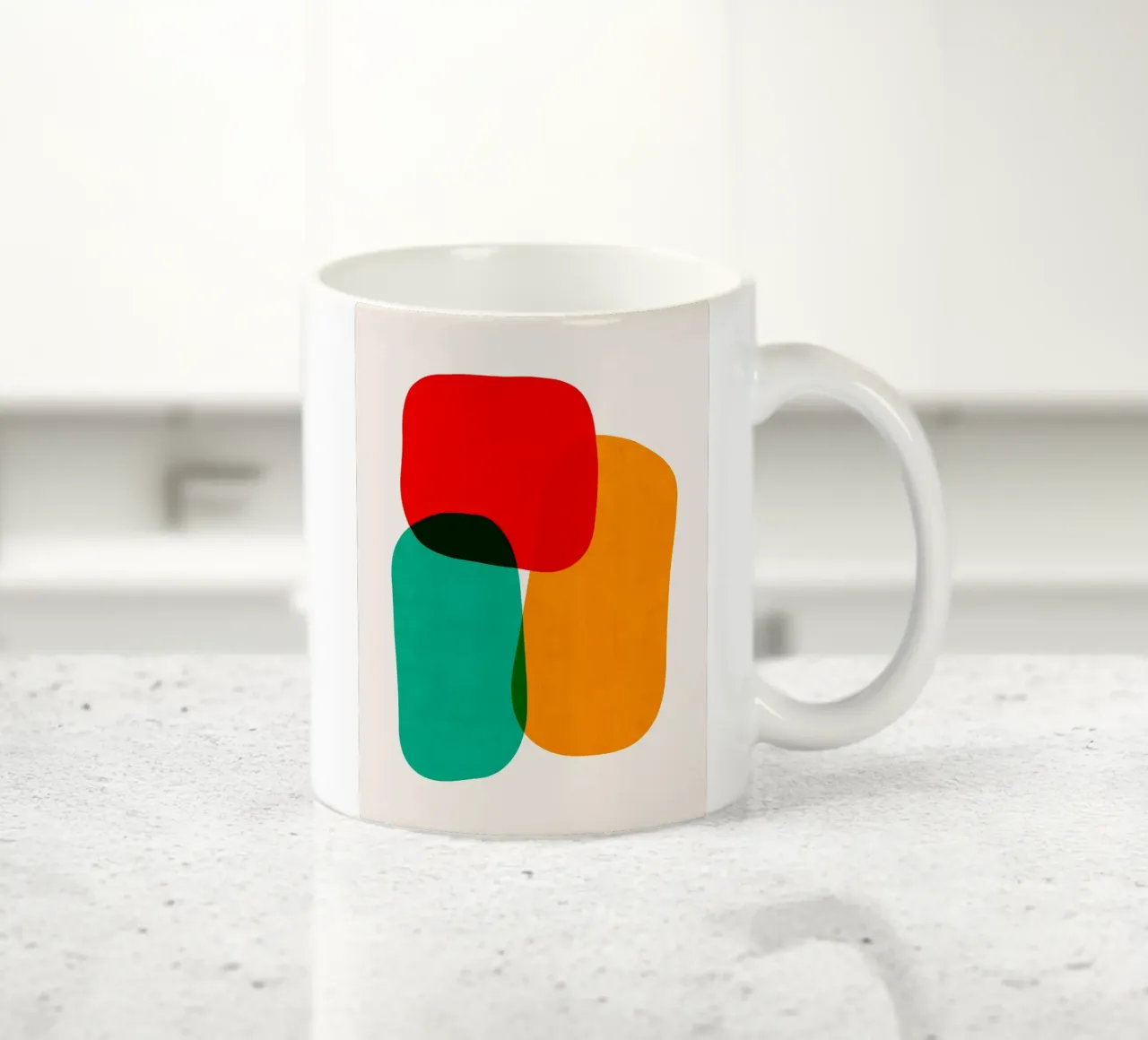 Forme colorate tazza in ceramica da Sabine Klein
