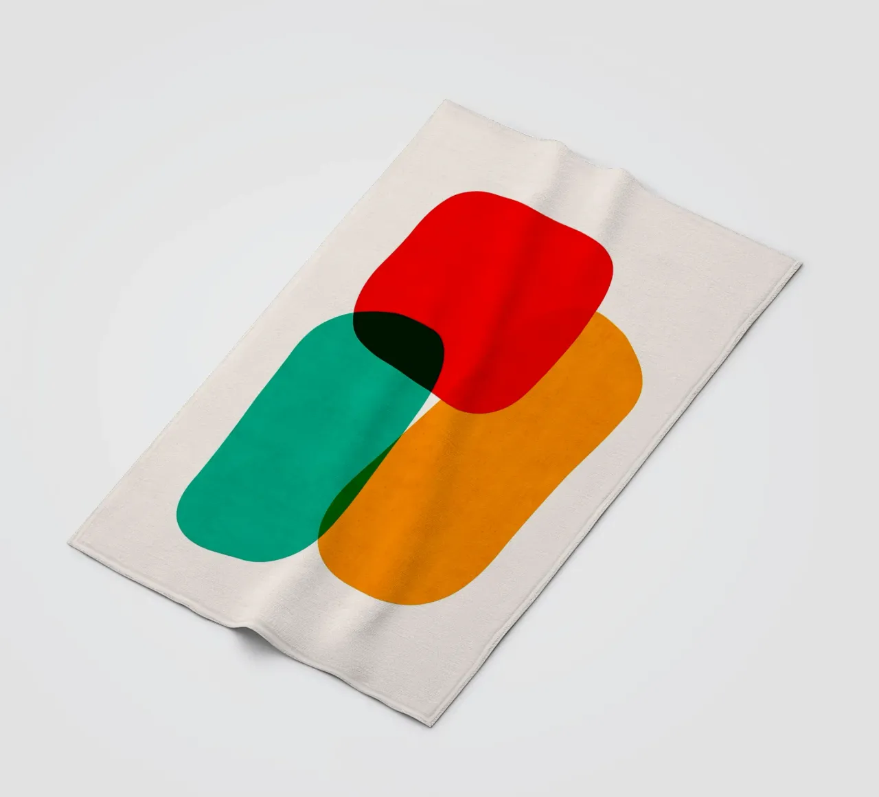 Forme colorate coperta in pile da Sabine Klein