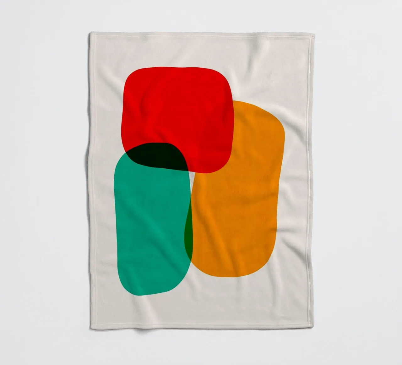 Forme colorate coperta in pile da Sabine Klein