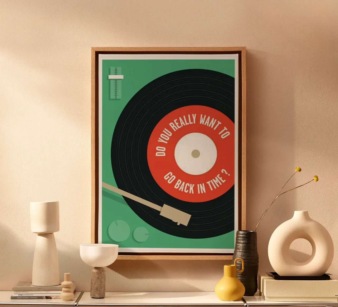 classic music player Leinwand mit Schattenfugenrahmen von riverbel