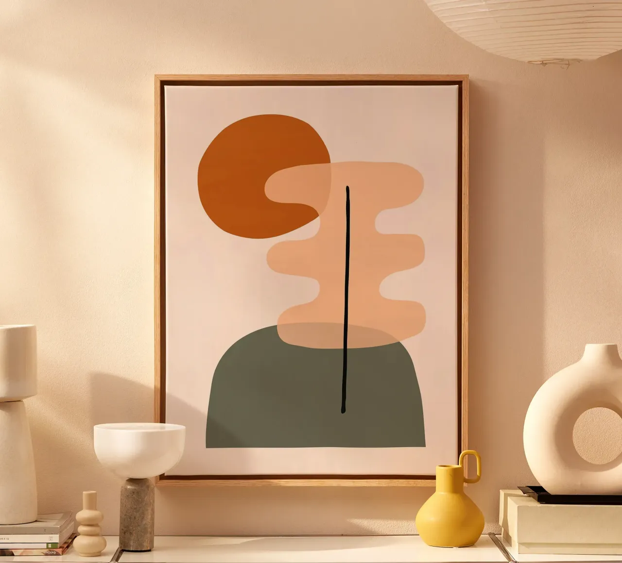 Organisch ontwerp canvas met Baklijst van Lisa Becker