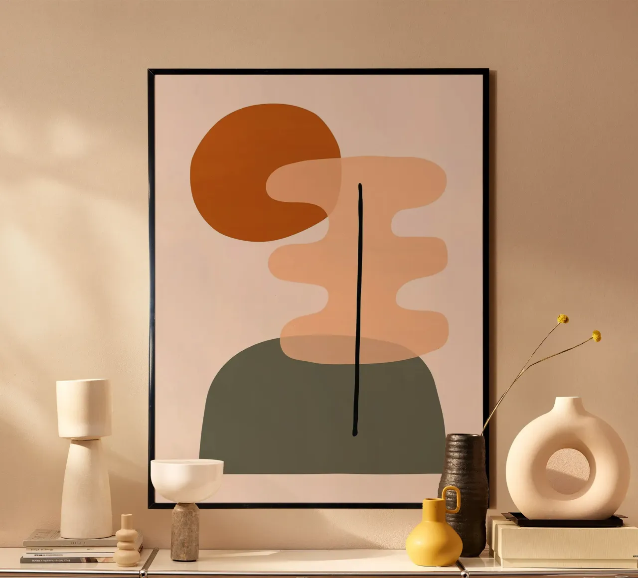 Design organico poster con telaio in plastica da Lisa Becker