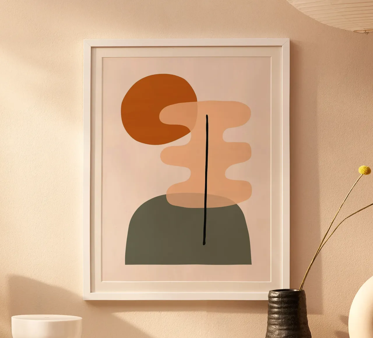 Design organico poster con telaio in plastica da Lisa Becker