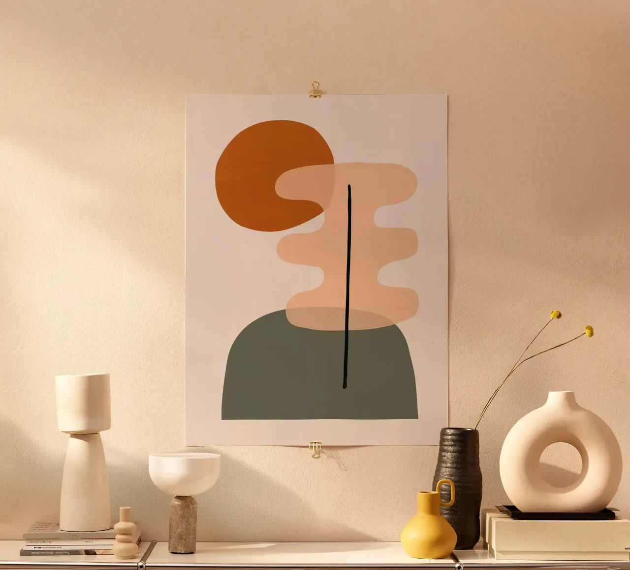 Design organico poster con telaio in plastica da Lisa Becker