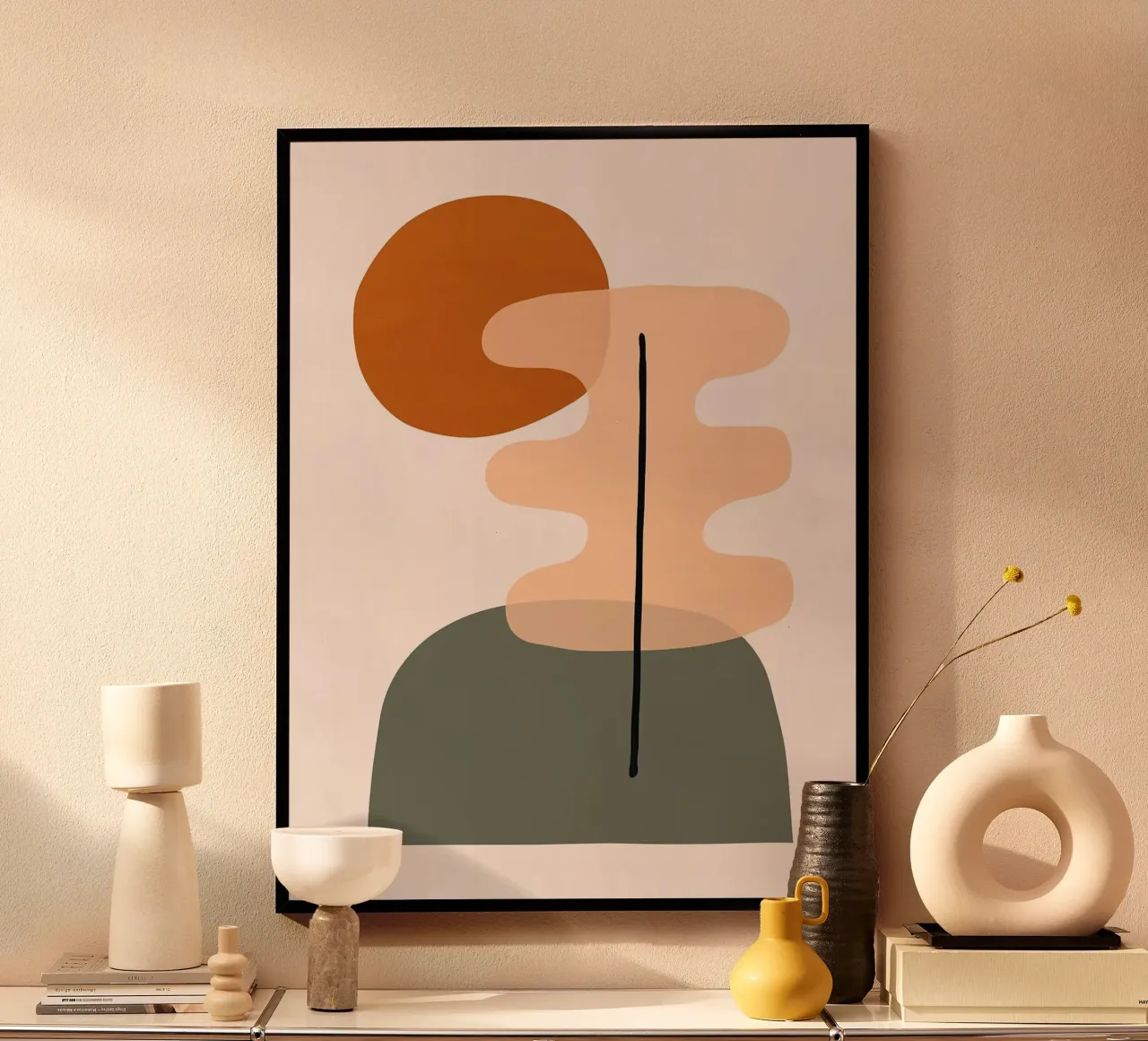 Design organico poster con telaio in plastica da Lisa Becker