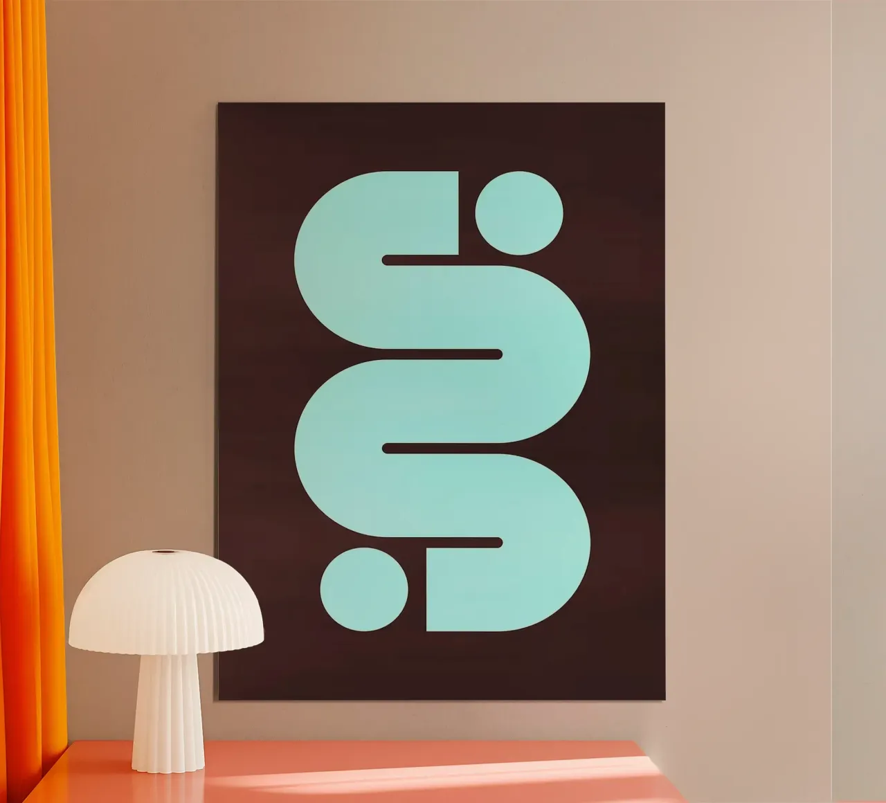 Forme vibranti poster con telaio in alluminio da Lisa Becker