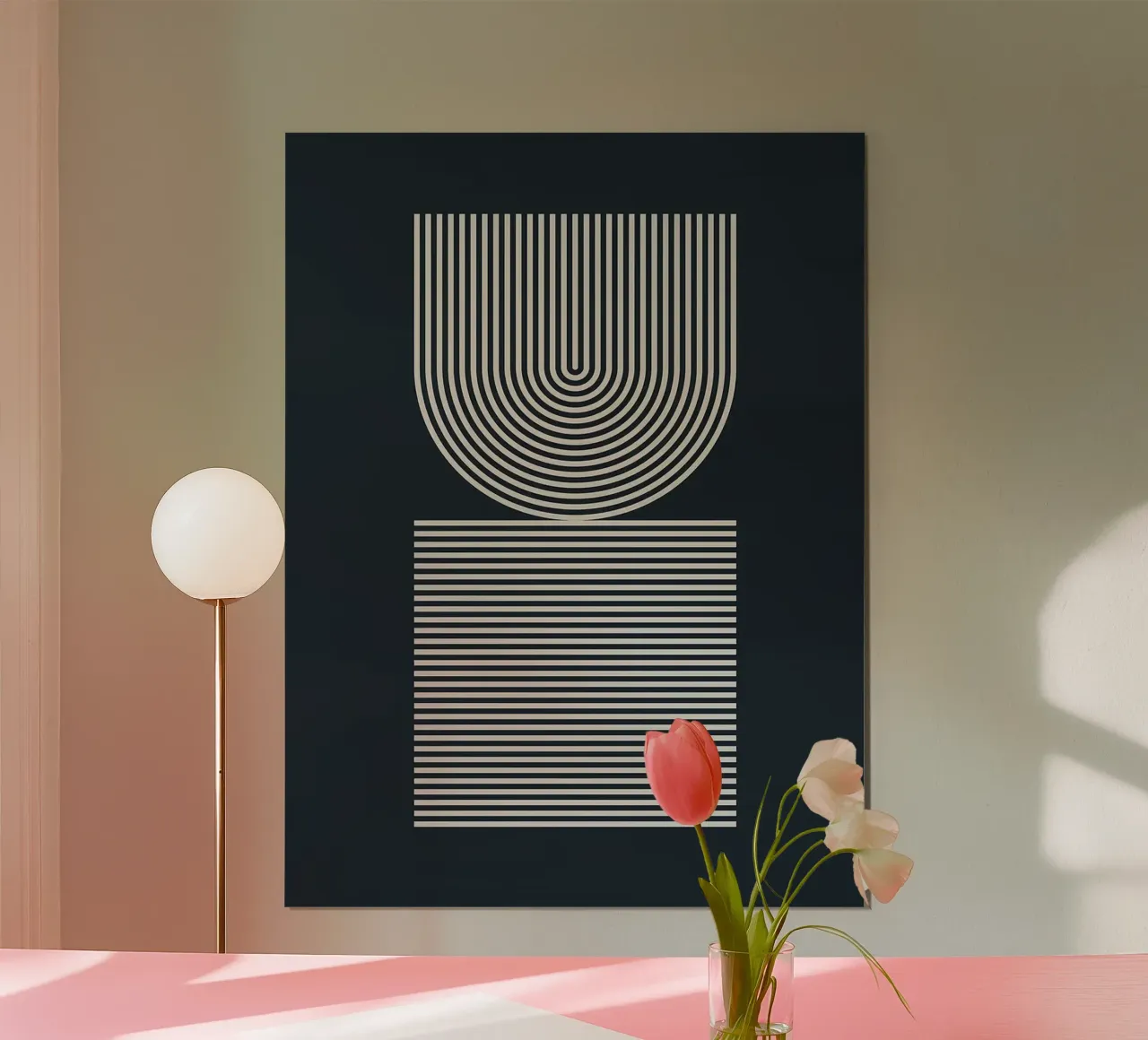 Semplicità X poster con telaio in plastica da Lisa Becker
