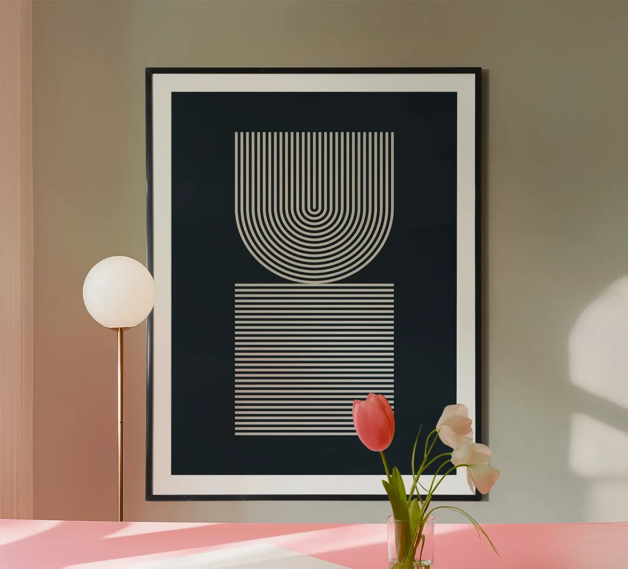 Semplicità X poster con telaio in plastica da Lisa Becker