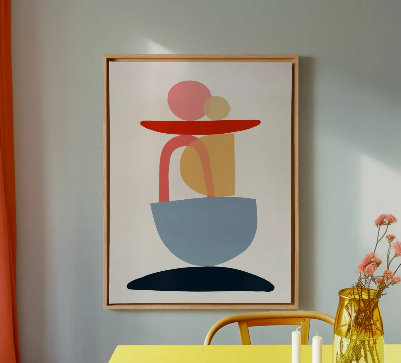 Organisch ontwerp canvas met Baklijst van Lisa Becker