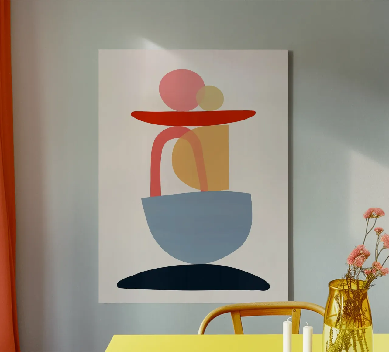 Organisch ontwerp canvas met Baklijst van Lisa Becker
