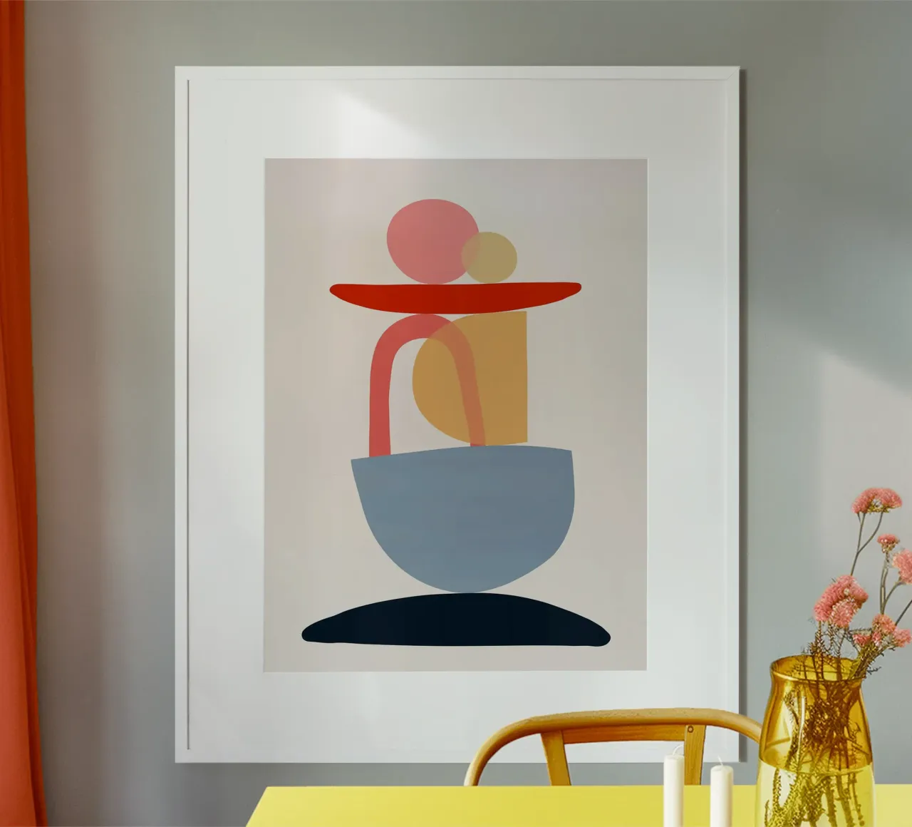 Design organico poster con telaio in alluminio da Lisa Becker