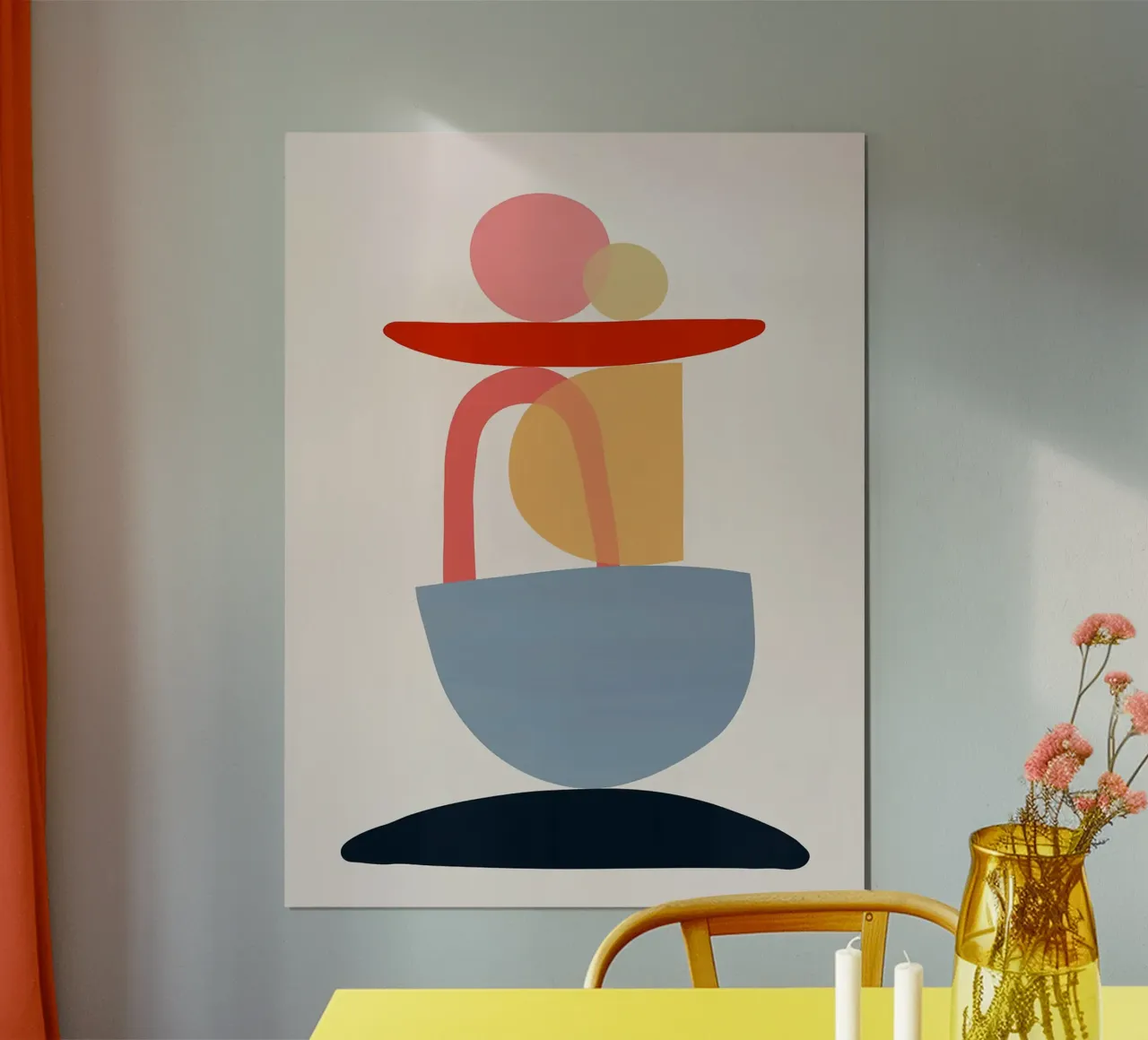 Design organico poster con telaio in alluminio da Lisa Becker