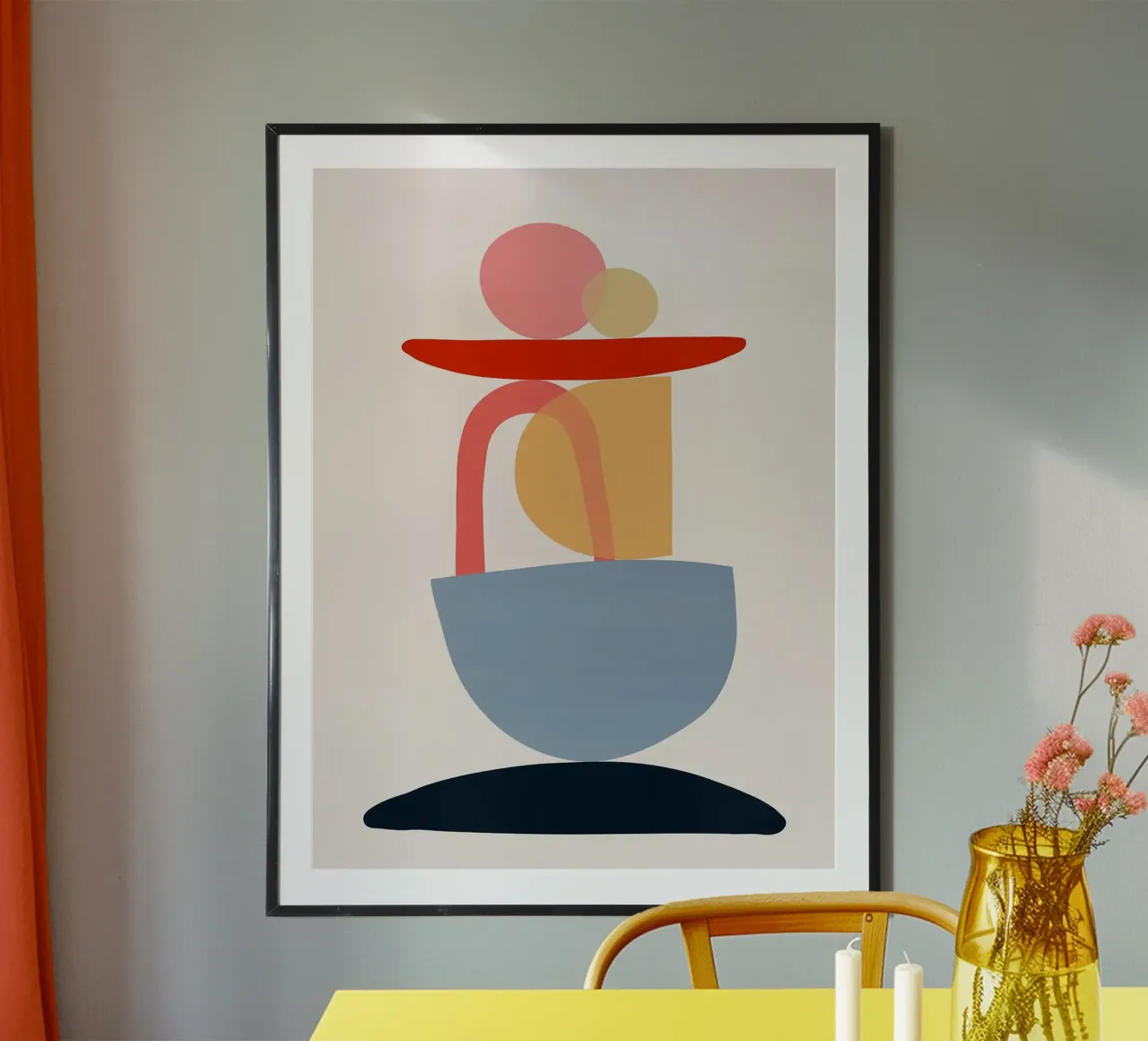 Design organico poster con telaio in alluminio da Lisa Becker