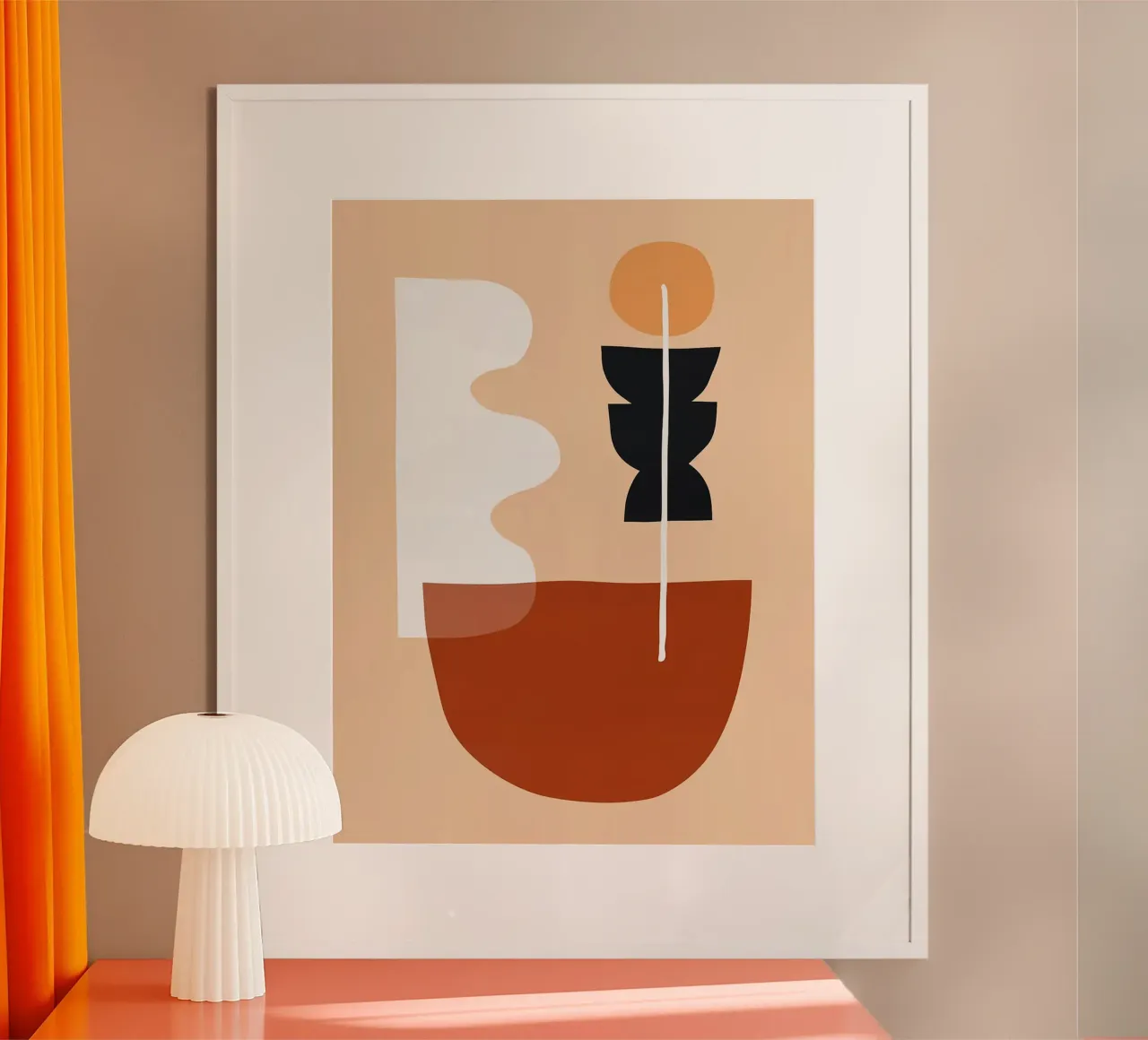 Design organico poster con telaio in plastica da Lisa Becker