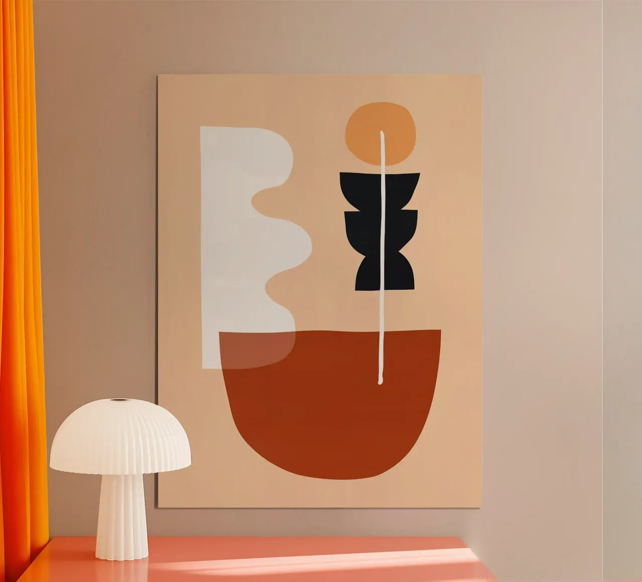 Design organico poster con telaio in plastica da Lisa Becker