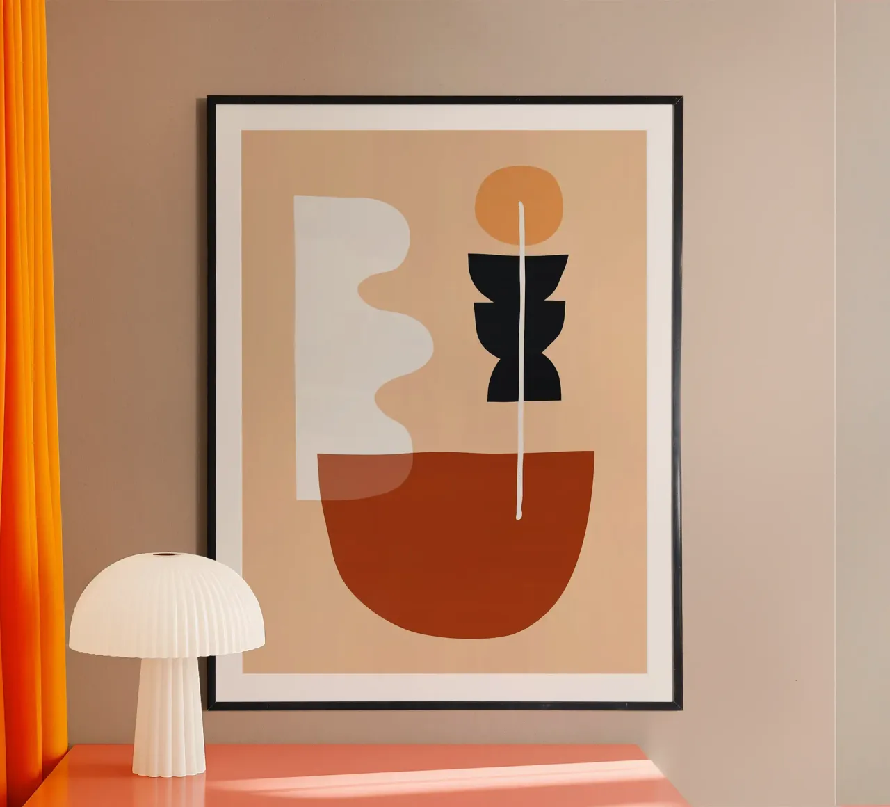 Design organico poster con telaio in plastica da Lisa Becker