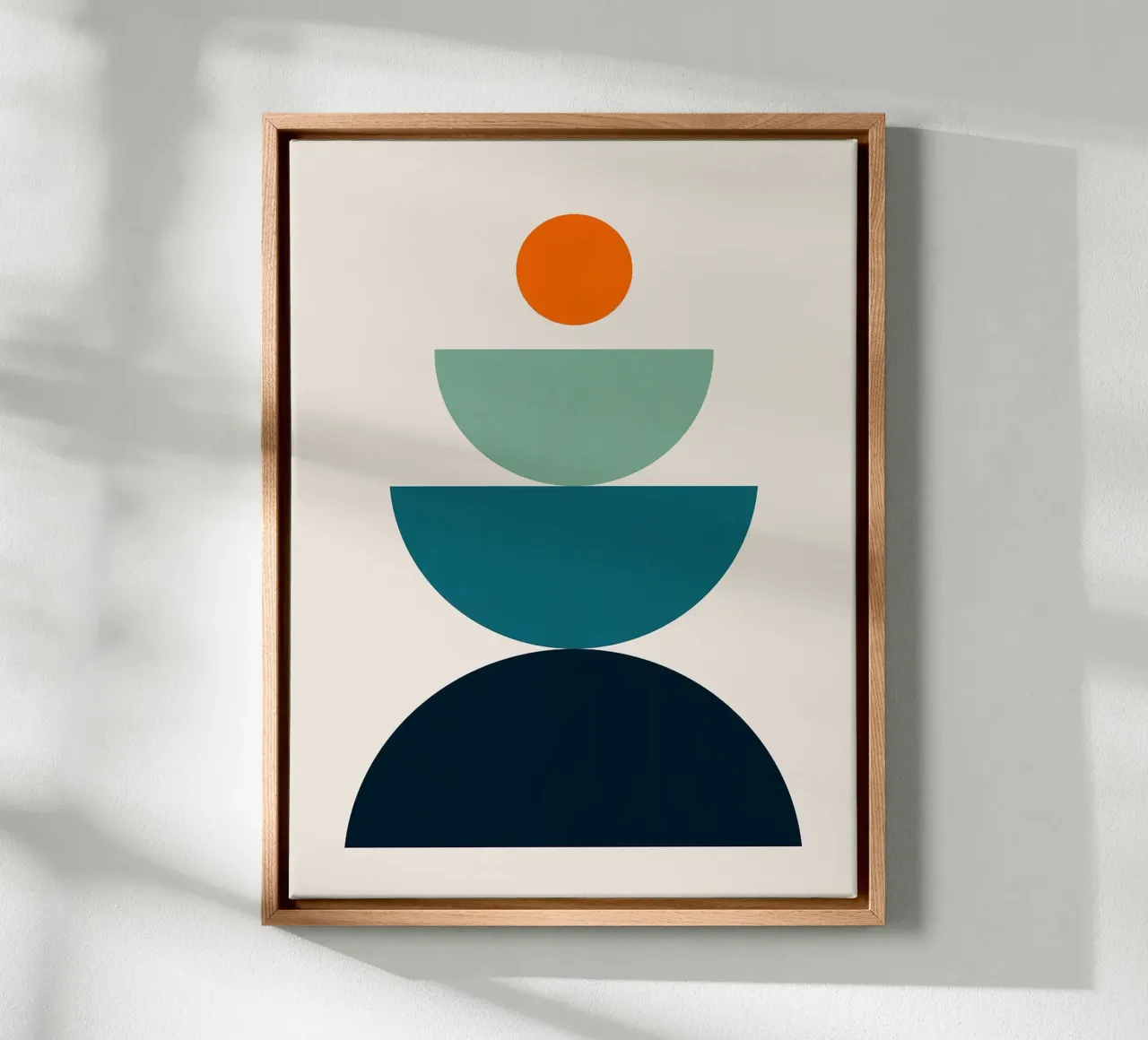 Linee minimaliste tela con Cornice a cassetta da Lisa Becker
