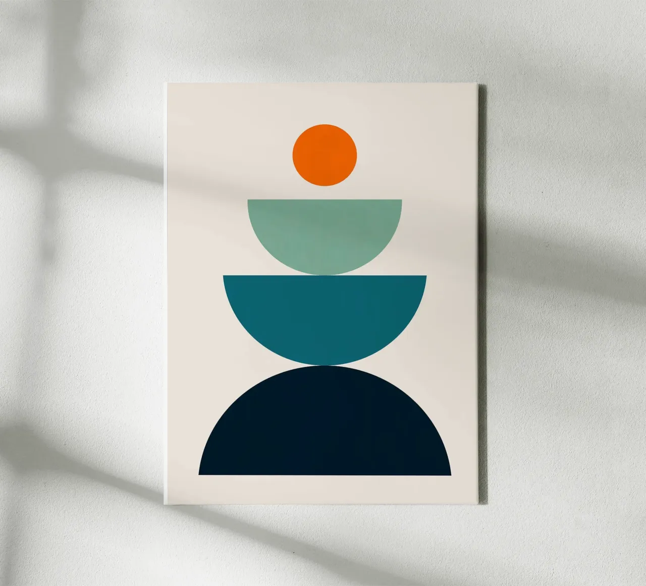 Linee minimaliste tela con Cornice a cassetta da Lisa Becker