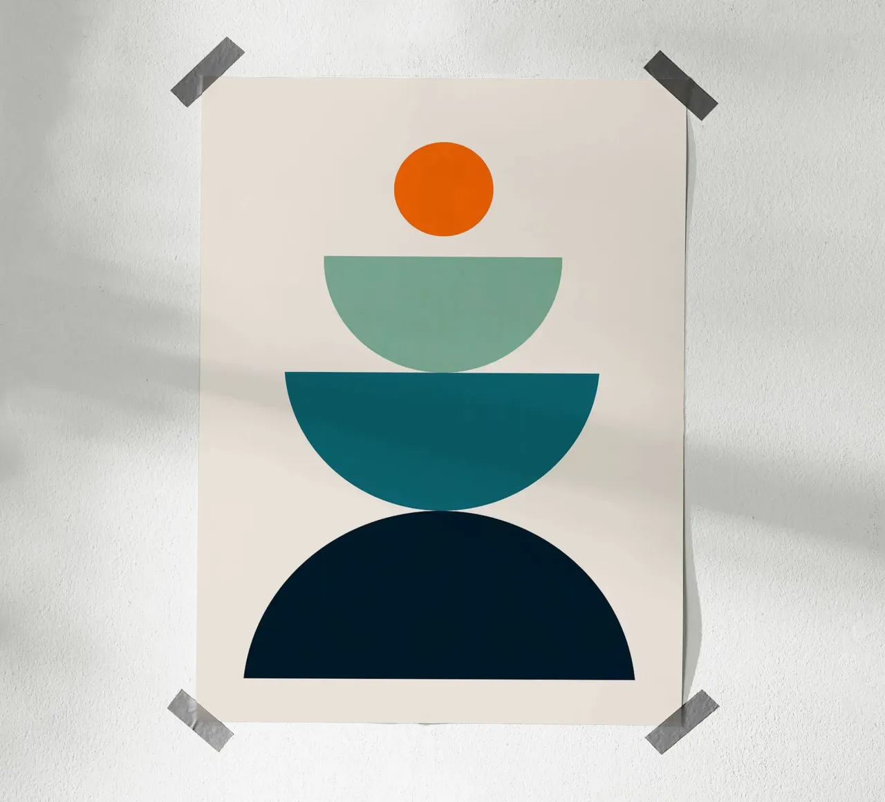 Minimalist lines poster by Lisa Becker