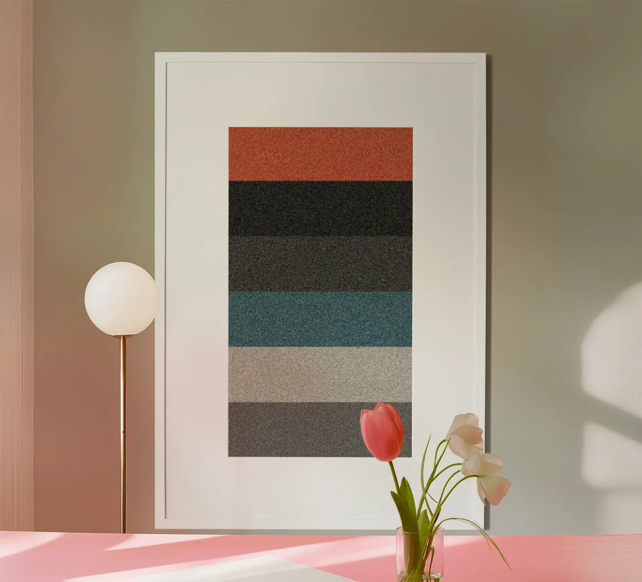 gradient grey poster by throme