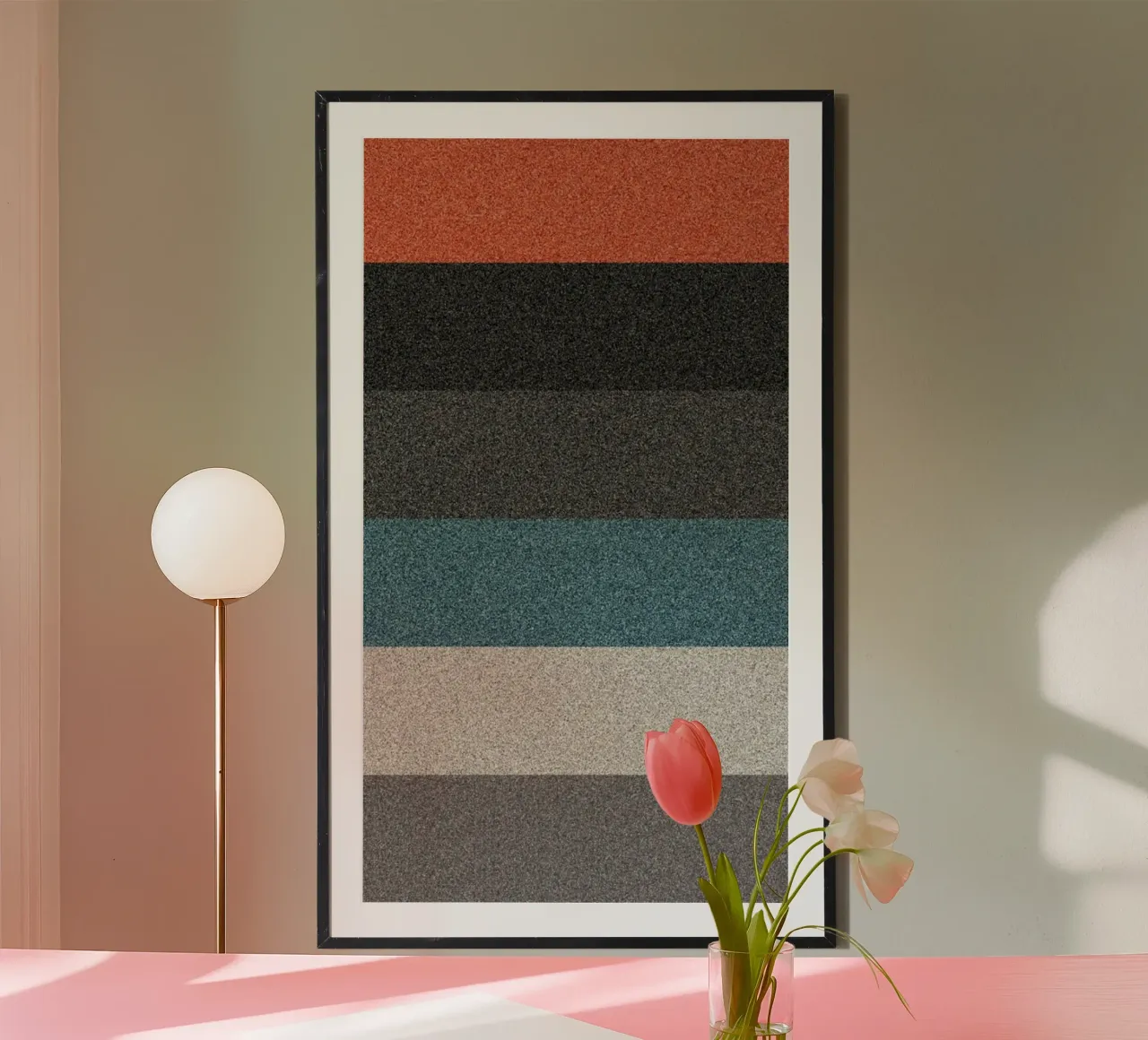 gradient grey poster by throme
