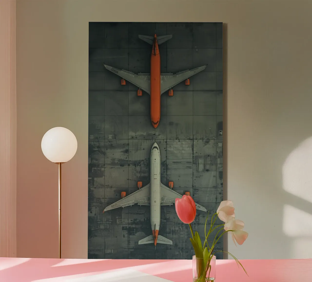 parallel plane canvas with Floater frame by throme