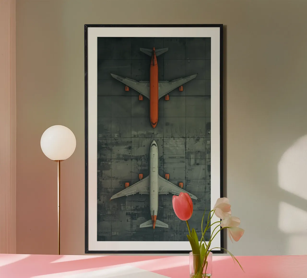parallel plane poster con telaio in plastica da throme