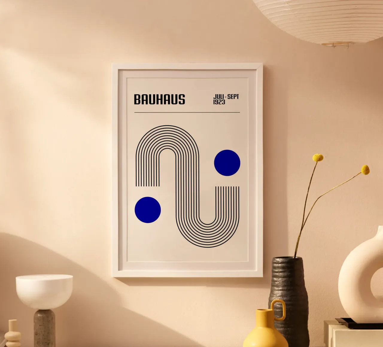 bauhaus juli sept poster con telaio in plastica da riverbel