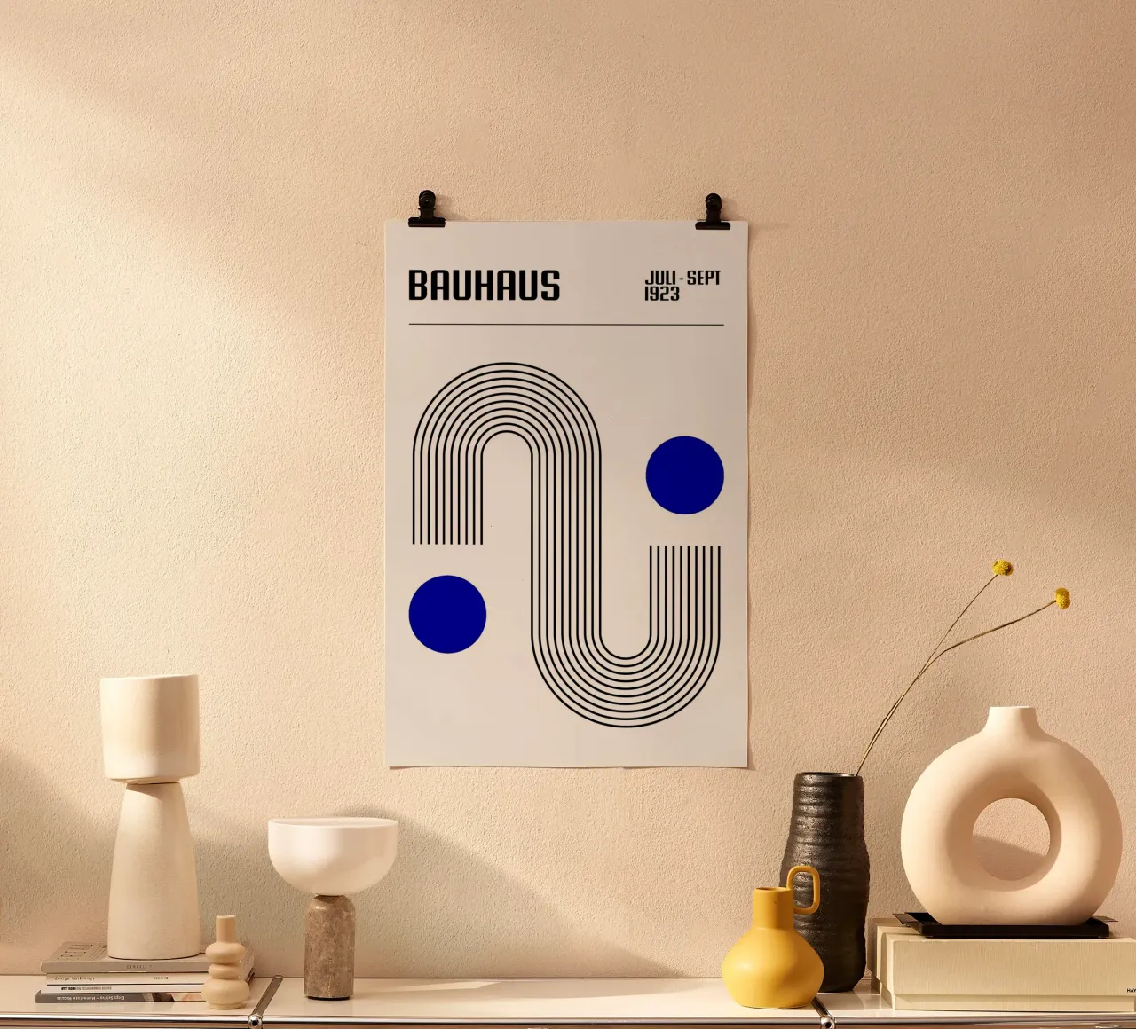 bauhaus juli sept poster con telaio in plastica da riverbel