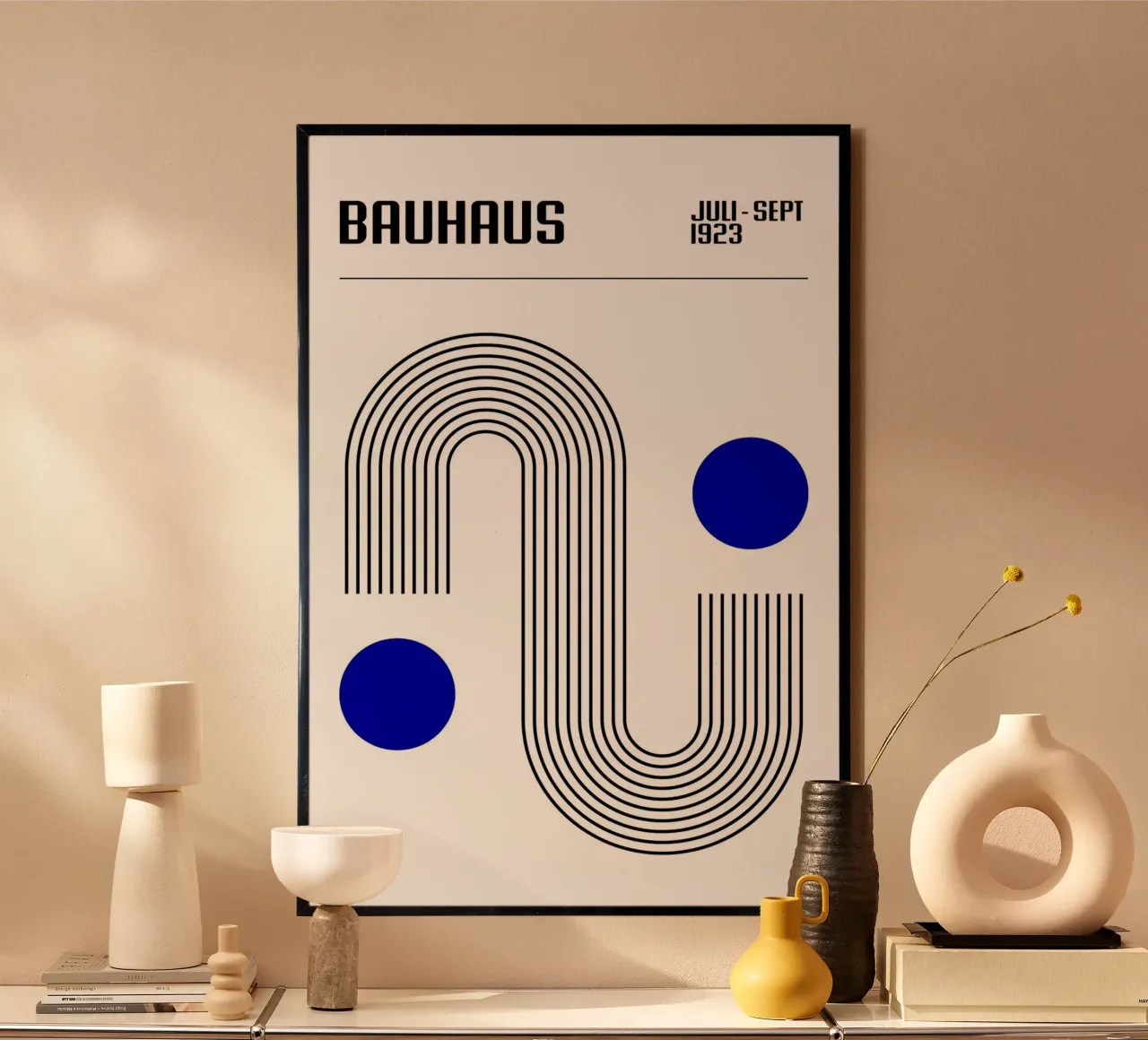 bauhaus juli sept poster con telaio in plastica da riverbel