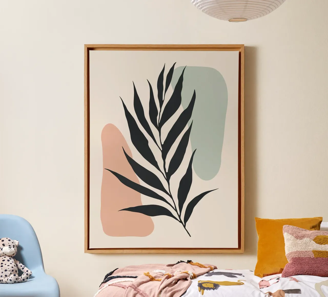 Floreale minimalista tela con Cornice a cassetta da Leon Franke