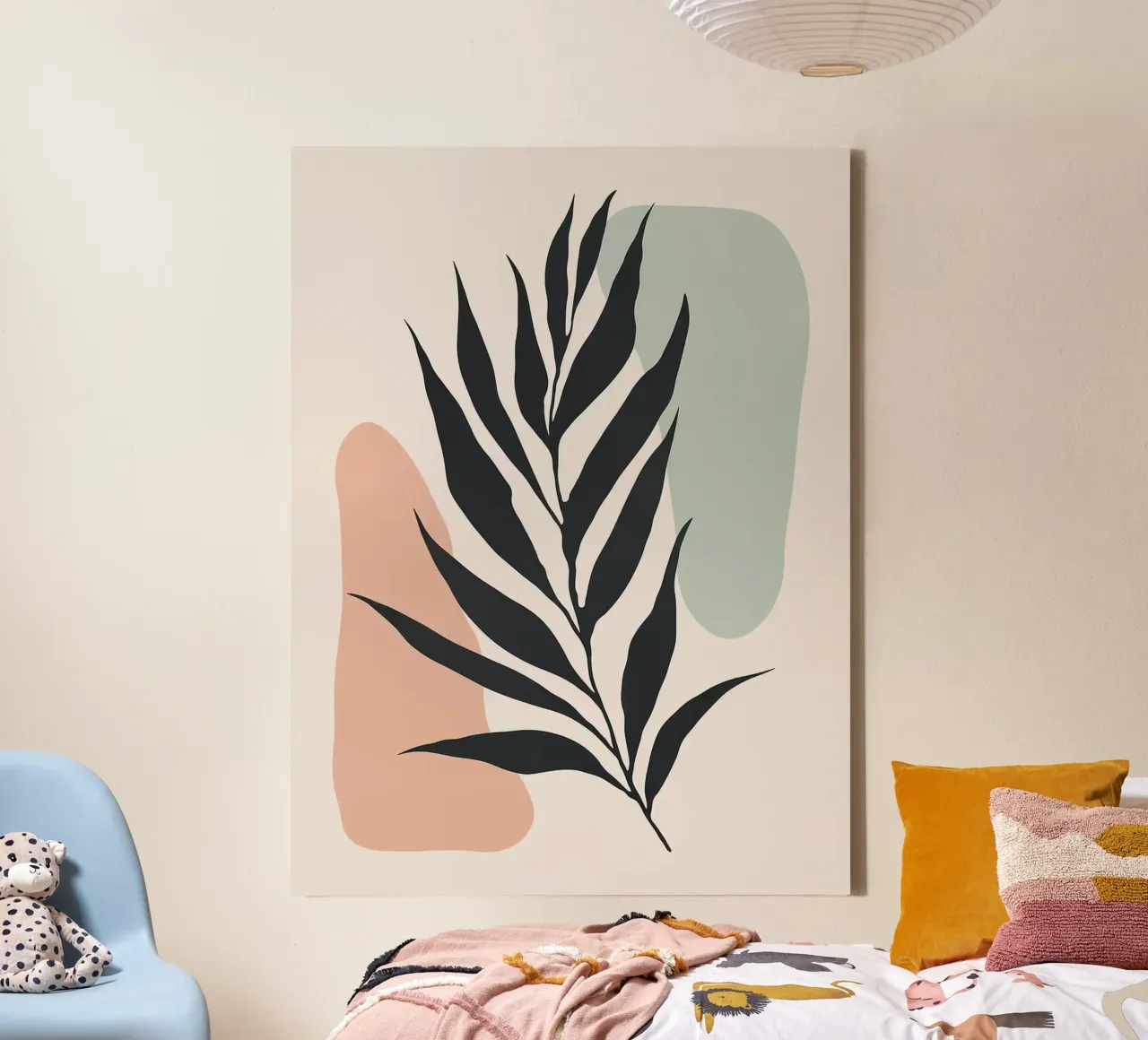 Floreale minimalista tela con Cornice a cassetta da Leon Franke