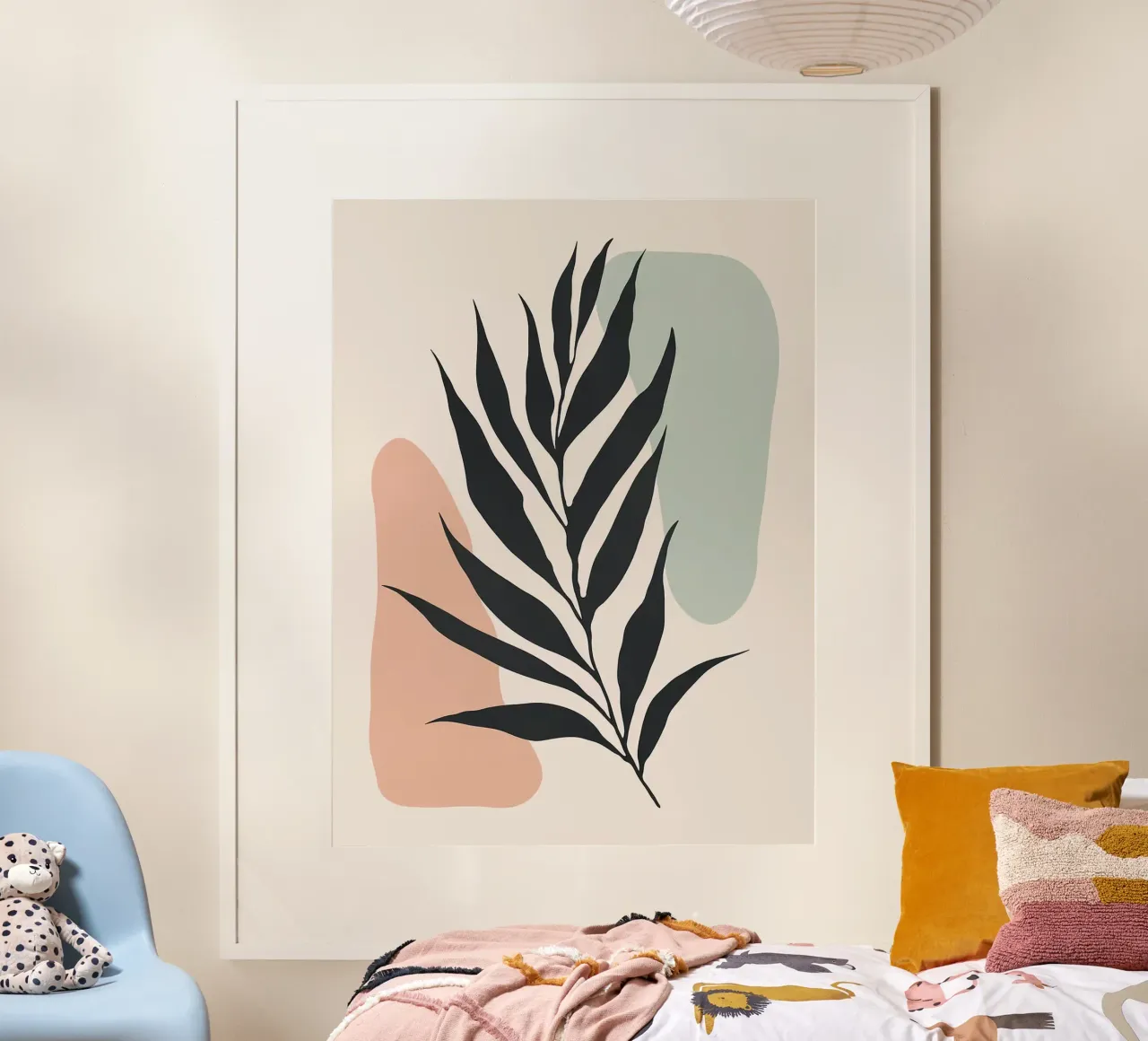 Floreale minimalista poster con telaio in plastica da Leon Franke